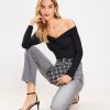 Clothing Loft | Knot Off The Shoulder Top Black