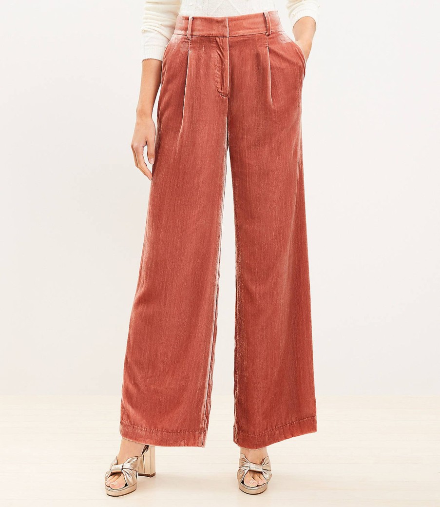 Clothing Loft | Peyton Trouser Pants In Velvet Rose Creme