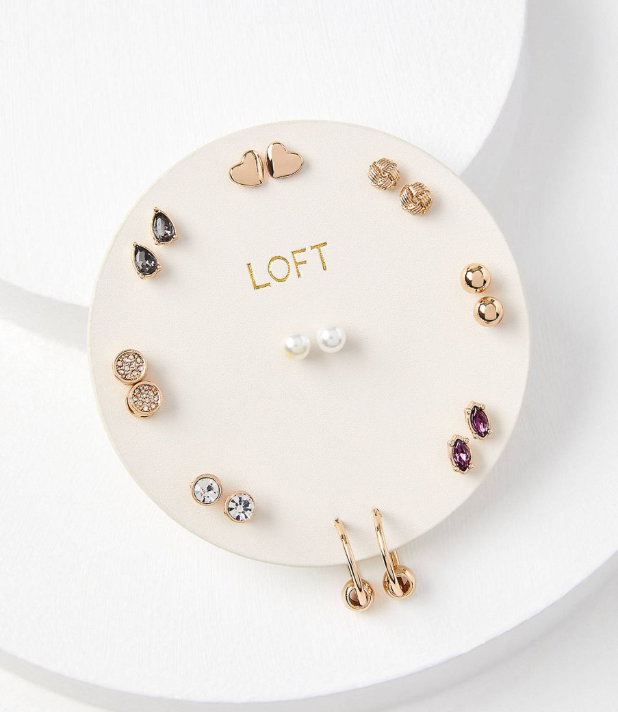 Accessories & Shoes Loft | Delicate Stud Earring Set Goldtone