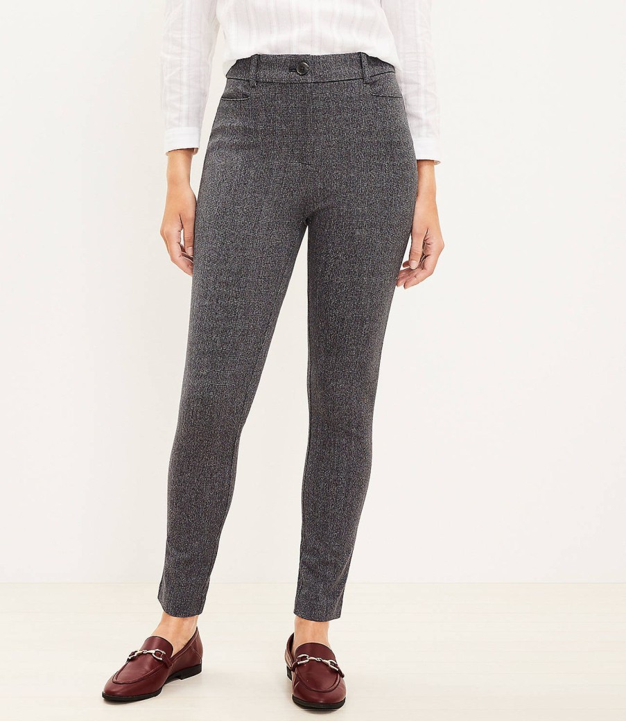 Clothing Loft | Curvy Sutton Skinny Pants In Texture Grey Multi