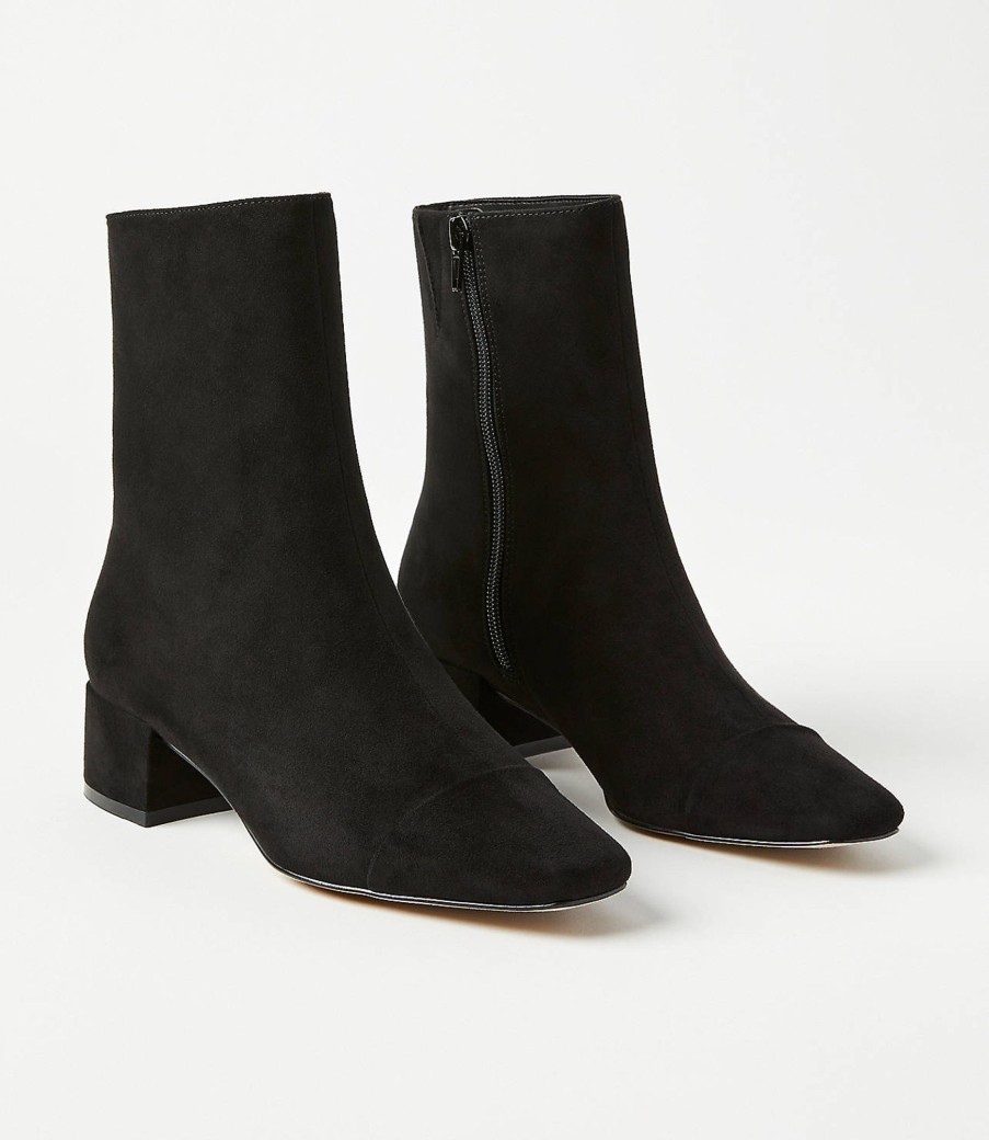 Accessories & Shoes Loft | Cap Toe Booties Black