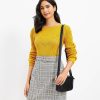 Clothing Loft | Plaid Belted Patch Pocket Skirt Texas Sun