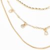 Accessories & Shoes Loft | Sparkle Delicate Chain Necklace Goldtone