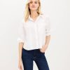 Clothing Loft | Cropped Everyday Pocket Shirt White