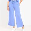 Clothing Loft | Lou & Grey Cozy Cotton Terry Wide Leg Sweatpants Baja Blue