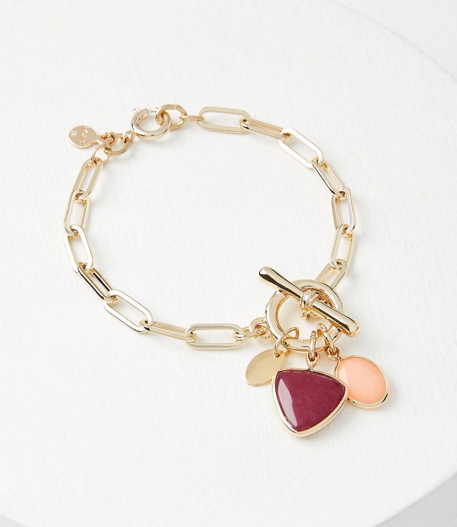 Accessories & Shoes Loft | Toggle Charm Bracelet Russet