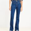 Clothing Loft | High Rise Slim Flare Jeans In Rinse Wash