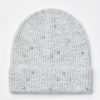 Accessories & Shoes Loft | Pearlized Sparkle Ribbed Beanie Heather Grey