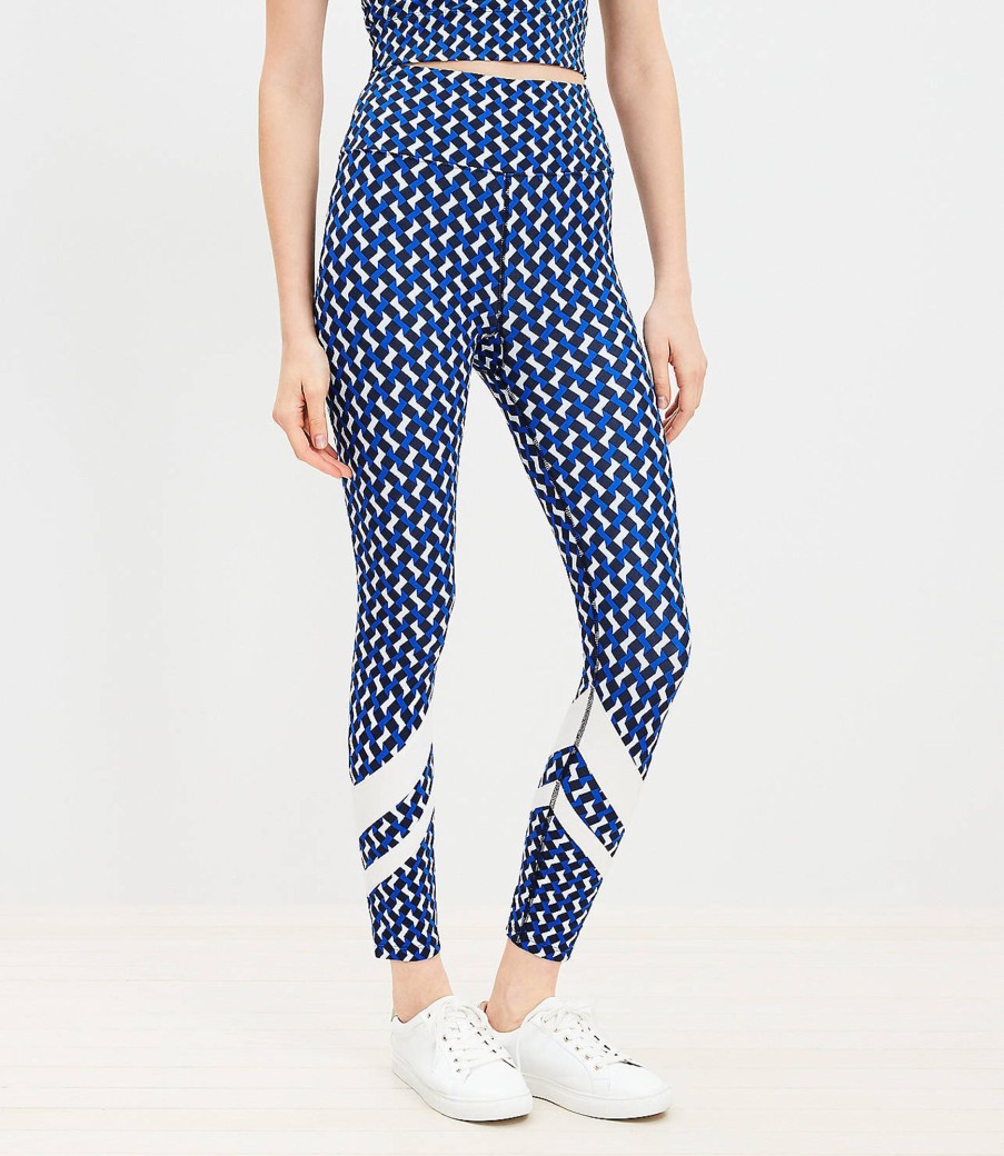 Clothing Loft | Lou & Grey Chevron Softsculpt Pocket 7/8 Leggings Cobalt Current