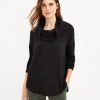 Clothing Loft | Lou & Grey Signaturesoft Cowl Top Black