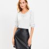 Clothing Loft | Faux Leather Belted Skirt Black