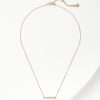 Accessories & Shoes Loft | Demi Fine Sparkle Bar Necklace Gold