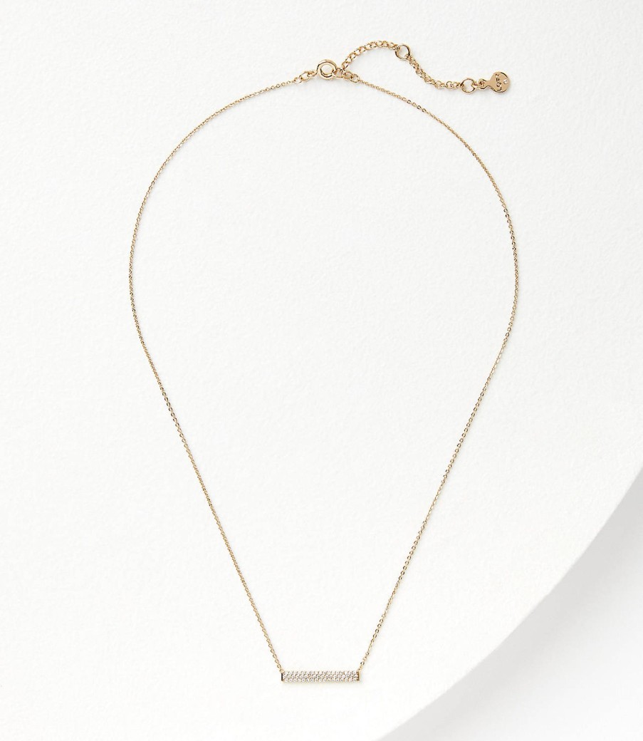 Accessories & Shoes Loft | Demi Fine Sparkle Bar Necklace Gold