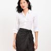 Clothing Loft | Shimmer Stripe Twist Shift Skirt Pumice Metallic