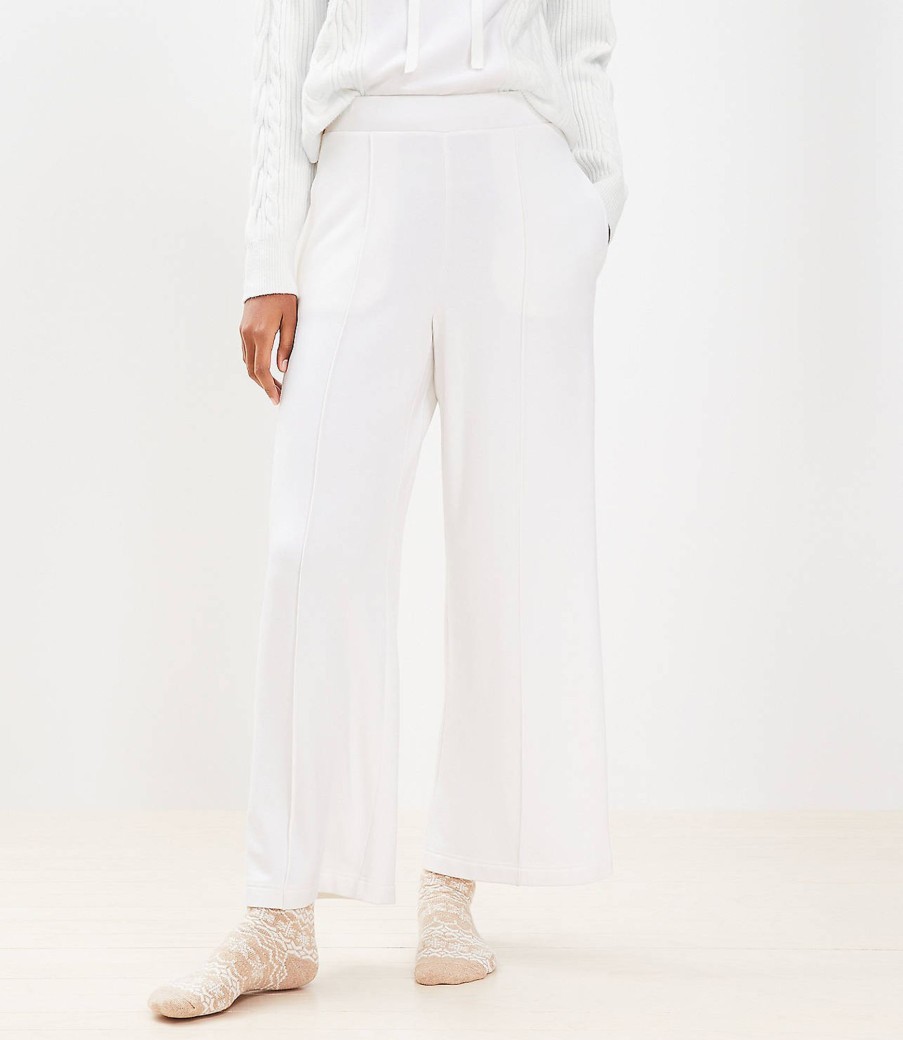 Clothing Loft | Lou & Grey Pintucked Signaturesoft Wide Leg Pants Whisper White