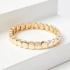 Accessories & Shoes Loft | Metal Circle Stretch Bracelet Gold Tone