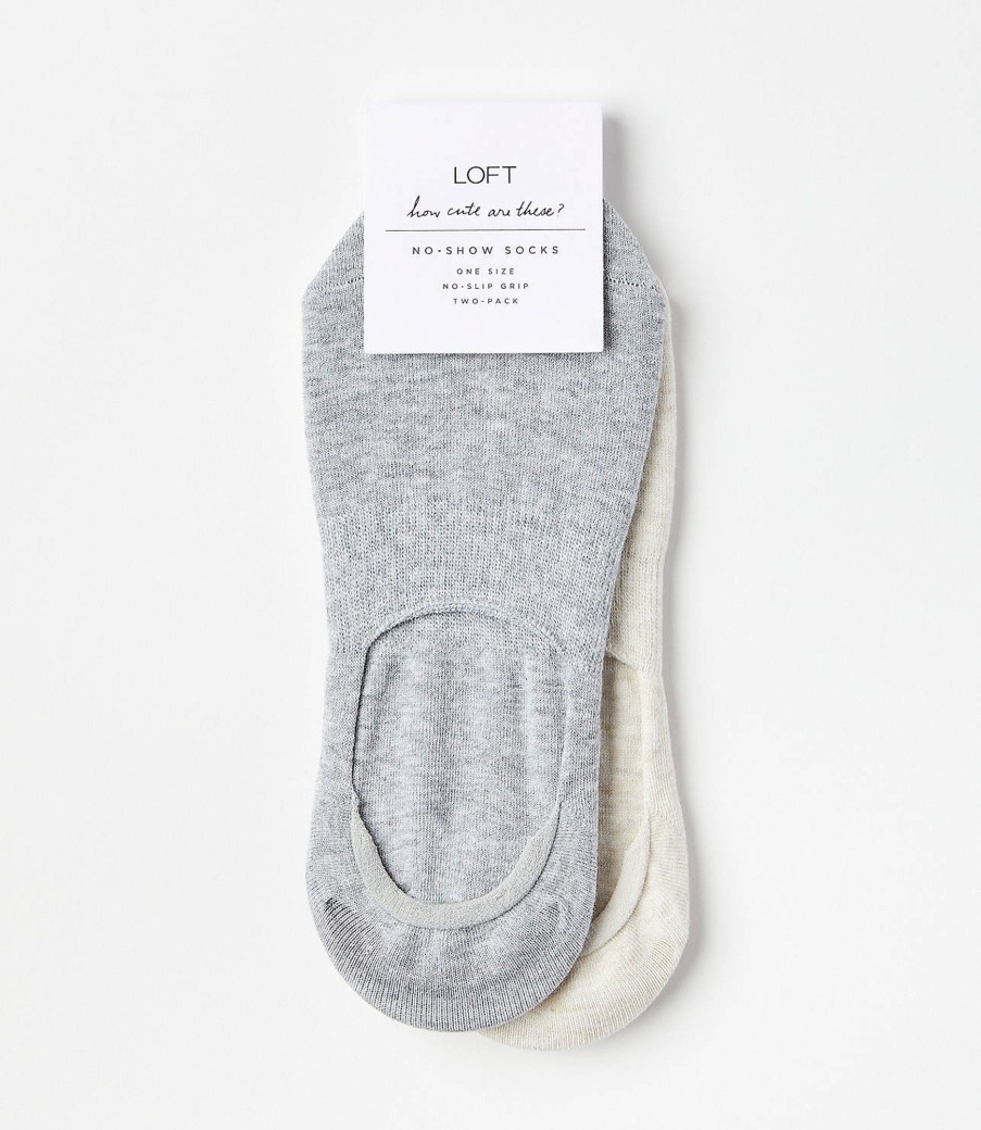 Accessories & Shoes Loft | Everyday No Show Sock Set Soft Grey Melange