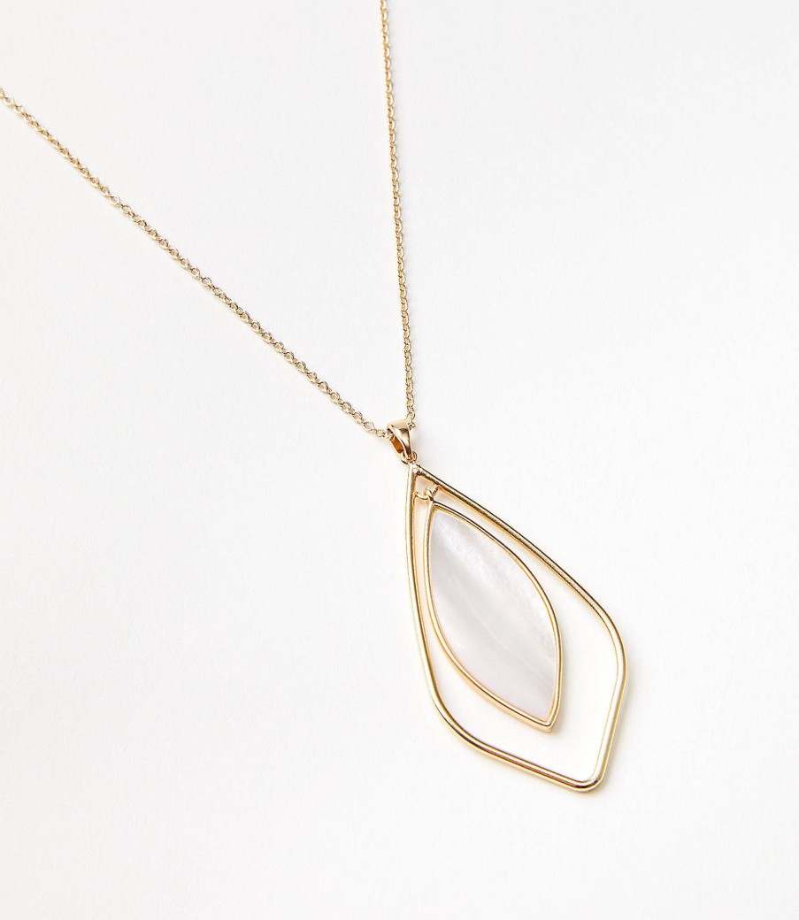 Accessories & Shoes Loft | Modern Pendant Necklace Mother Of Pearl