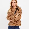 Clothing Loft | Geo Cozy Sherpa Snap Collar Sweatshirt Perfect Camel