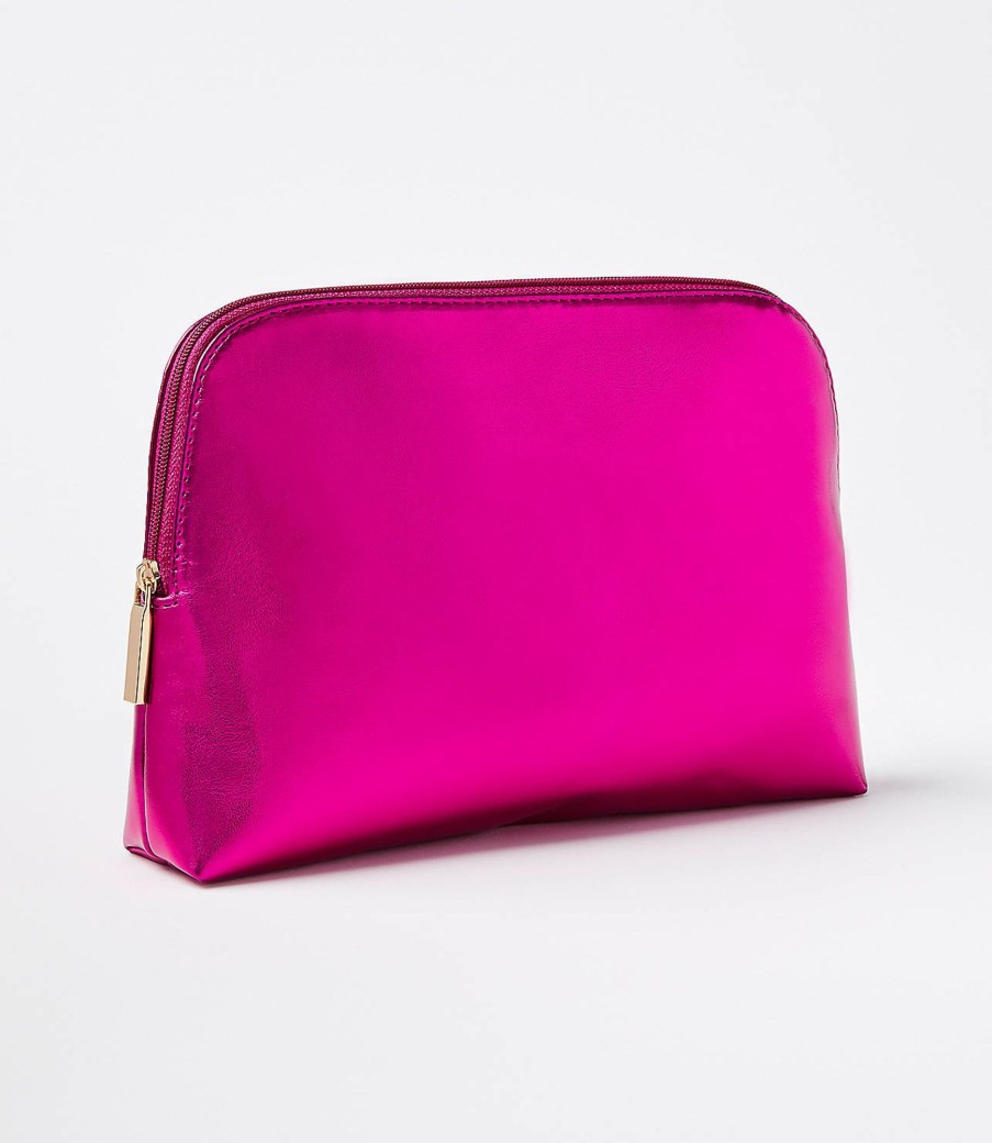 Accessories & Shoes Loft | Metallic Pouch Cosmos Pink