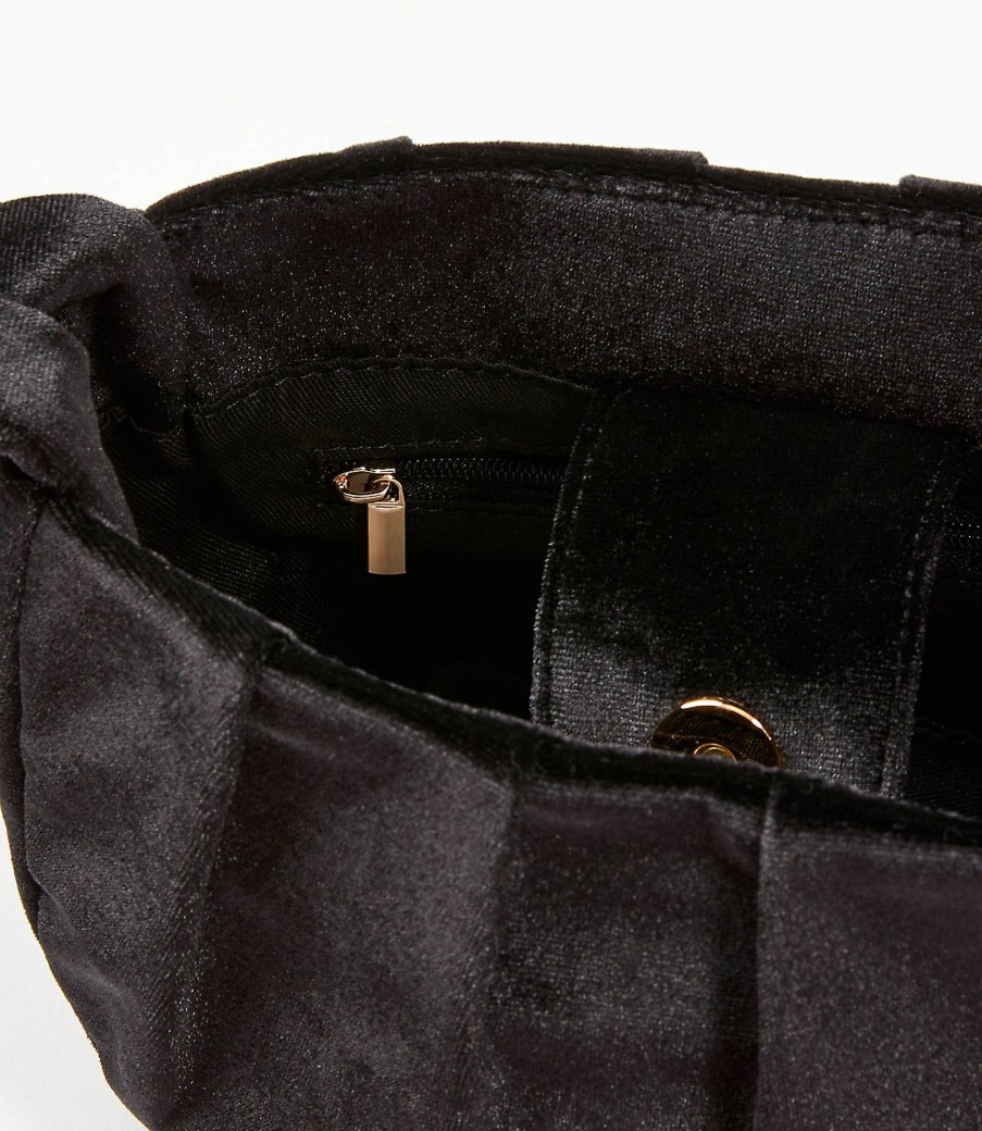 Accessories & Shoes Loft | Velvet Knot Handle Bag Black