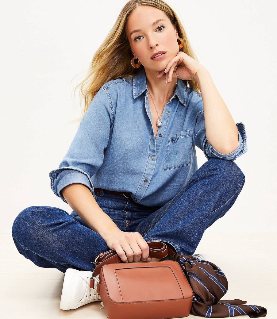 Clothing Loft | Chambray Relaxed Everyday Shirt Dutch Blue Chambray