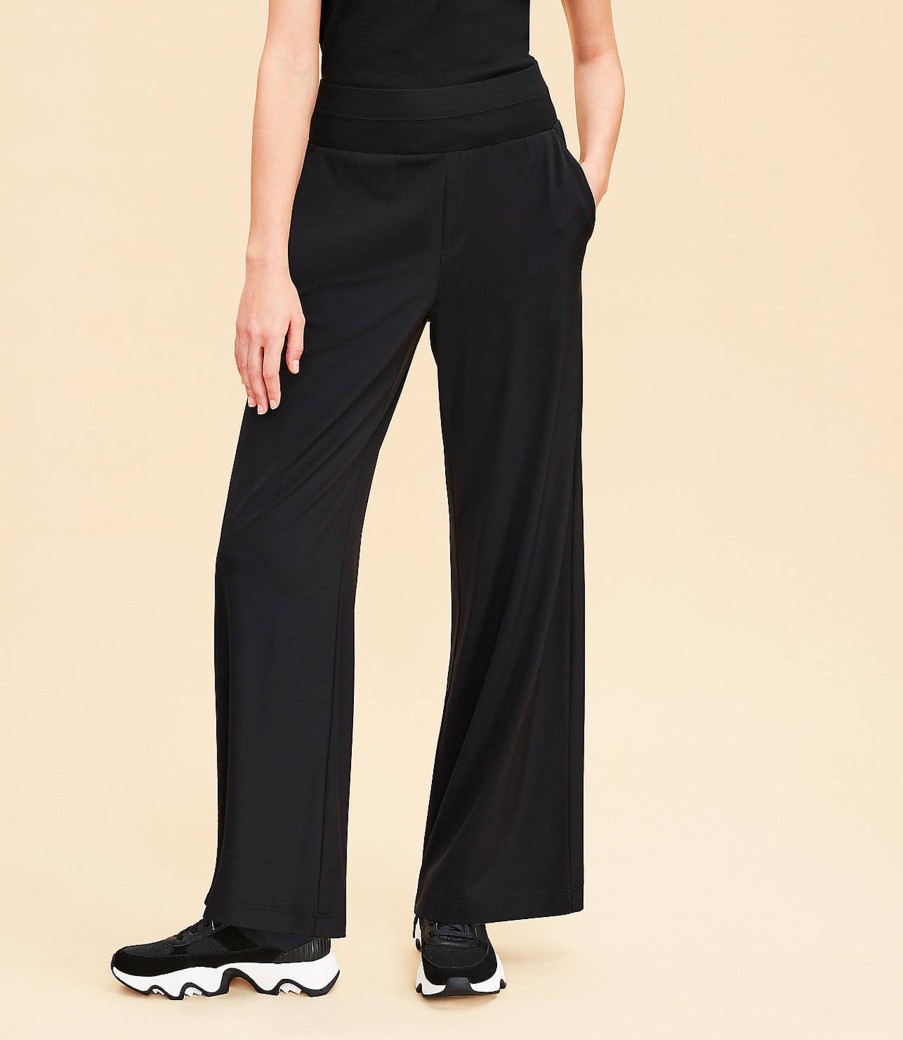 Clothing Loft | Lou & Grey Luvstretch Wide Leg Pants Black