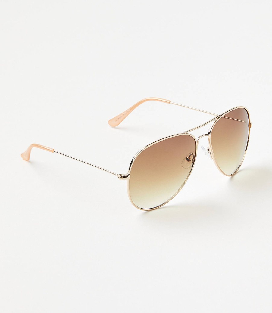 Accessories & Shoes Loft | Aviator Sunglasses Gold