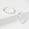 Accessories & Shoes Loft | Metal Circle Hoop Earrings Silvertone