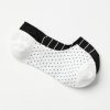 Accessories & Shoes Loft | Stripe & Dot No Show Sock Set Black