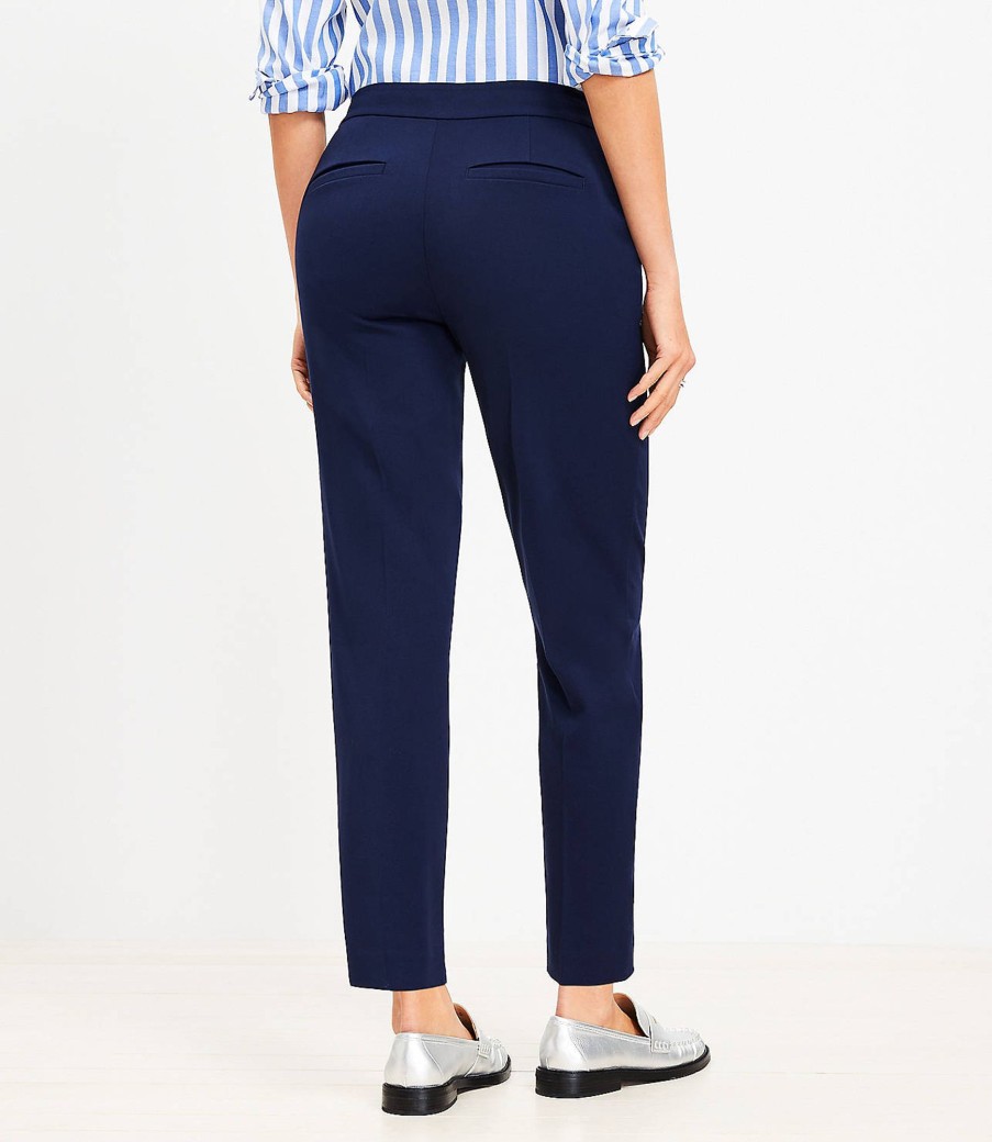 Clothing Loft | Curvy Button Pocket Riviera Slim Pants In Bi-Stretch Deep Space Blue