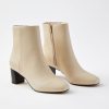 Accessories & Shoes Loft | Block Heeled Booties Dusty Bone