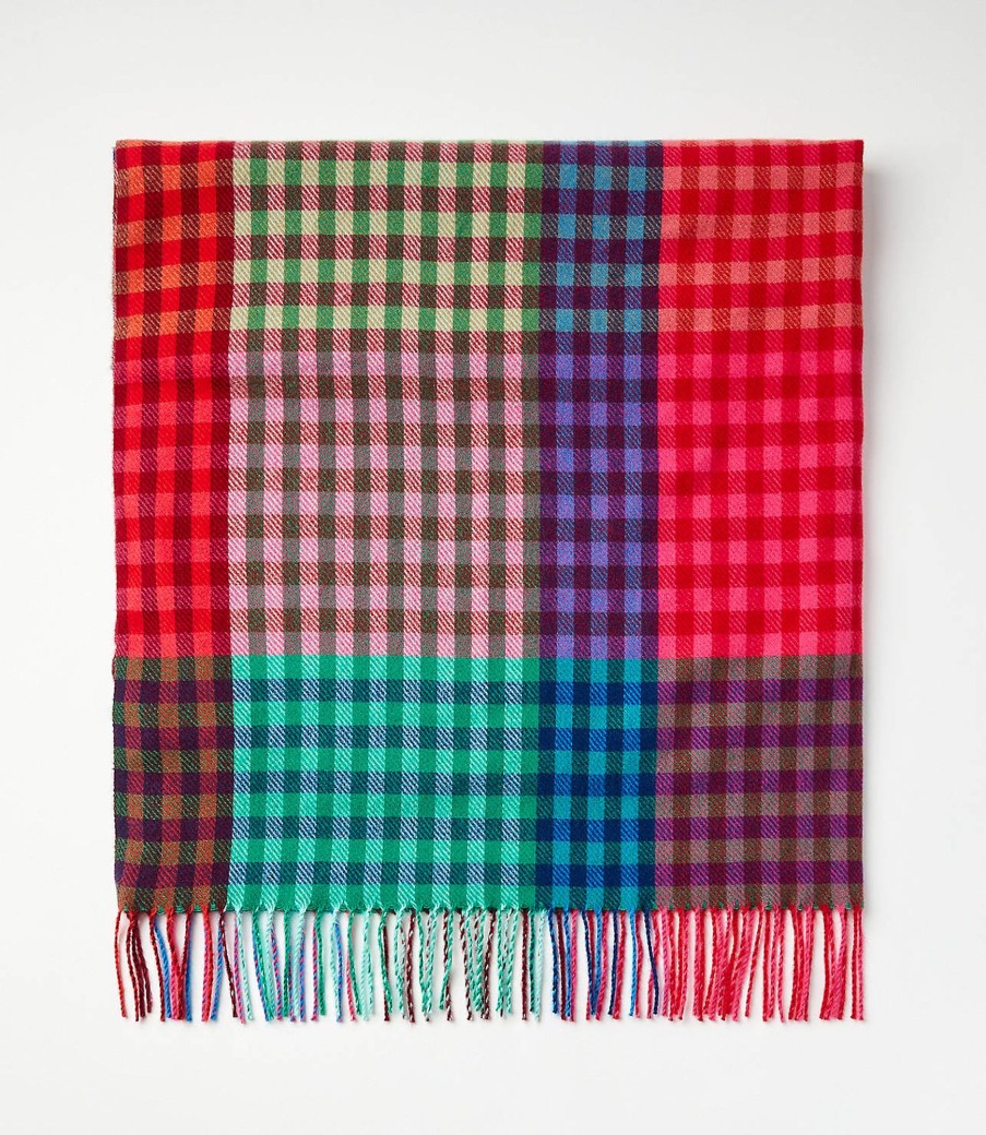 Accessories & Shoes Loft | Plaid Throw Blanket Multi