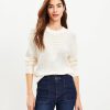 Clothing Loft | Mixed Ribbed Sweater Whisper White