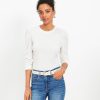 Clothing Loft | Brushed Waffle Puff Sleeve Top Whisper White