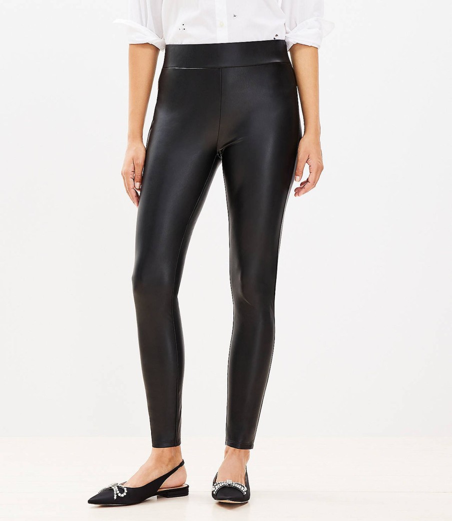 Clothing Loft | Faux Leather Leggings Black