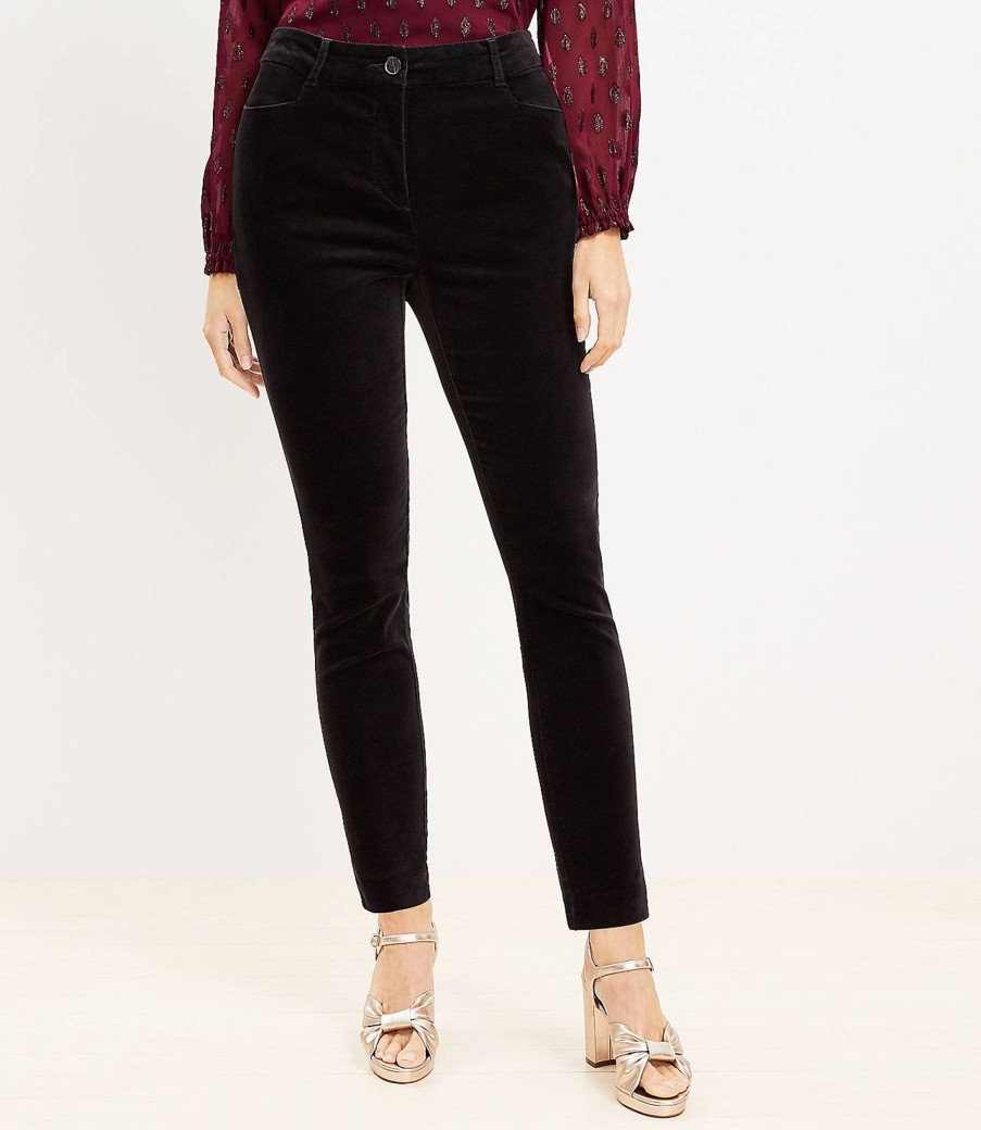 Clothing Loft | Curvy Sutton Skinny Pants In Velvet Black