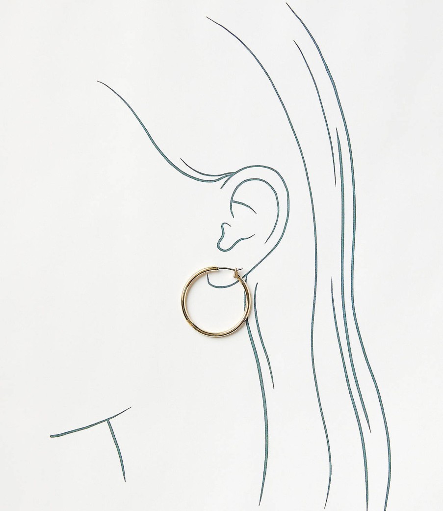 Accessories & Shoes Loft | Modern Hoop Earring Set Goldtone