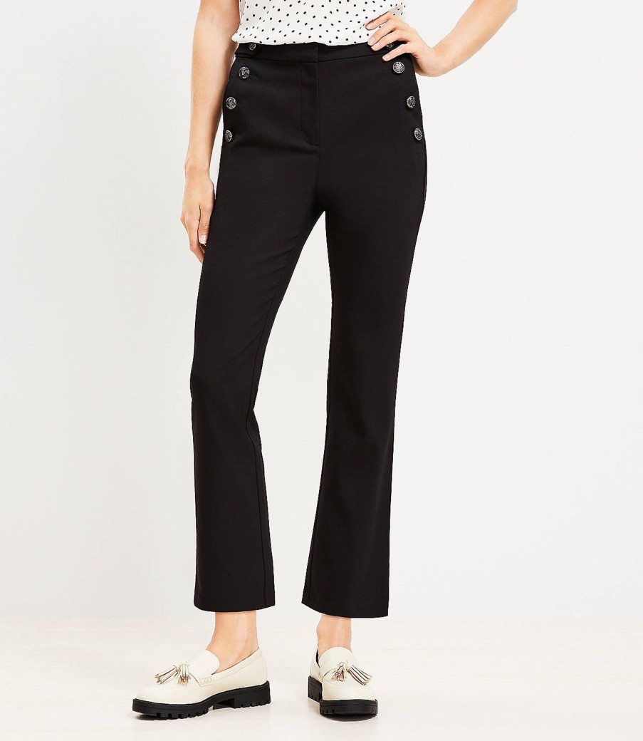 Clothing Loft | Mariner Kick Crop Pants Black