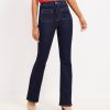 Clothing Loft | Welt Patch Pocket High Rise Slim Flare Jeans In Dark Rinse