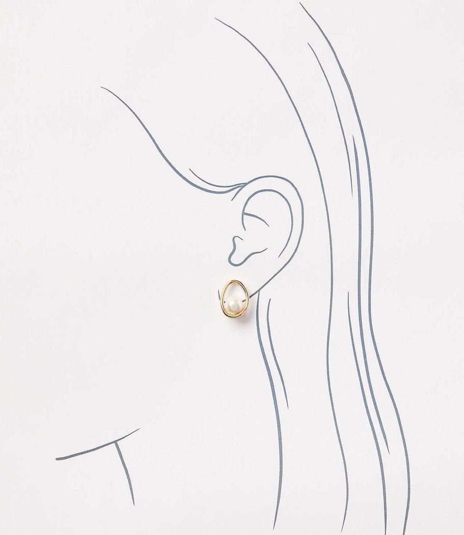 Accessories & Shoes Loft | Pearlized Stud Earrings Fresh Pearl