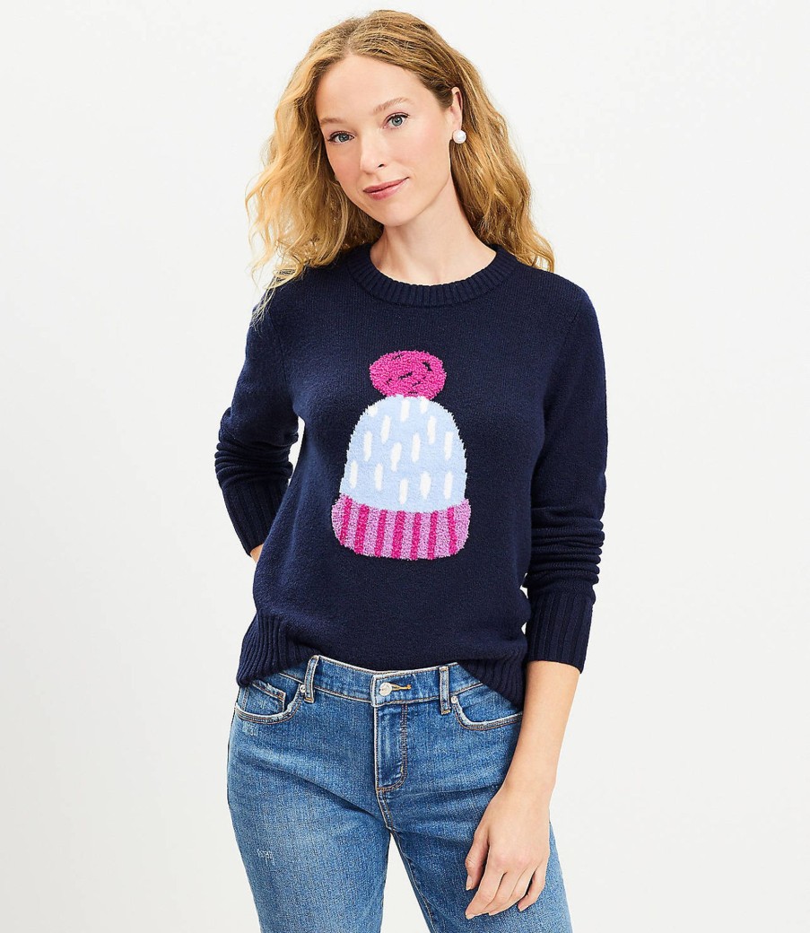 Clothing Loft | Winter Hat Sweater Deep Space Blue