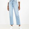 Clothing Loft | High Rise Straight Jeans In Vintage Light Indigo Wash