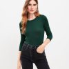 Clothing Loft | Long Sleeve Crew Neck Tee Deep Tropic Green