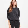 Clothing Loft | Lou & Grey Ski Lodge Cozy Cotton Terry Sweatshirt Black