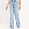 Clothing Loft | High Rise Wide Leg Jeans In Light Wash Indigo