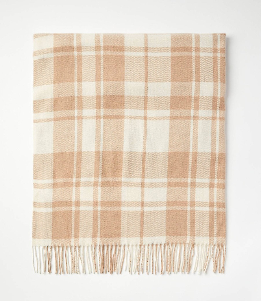 Accessories & Shoes Loft | Plaid Throw Blanket Sandy Cove