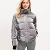 Clothing Loft | Lou & Grey Metallic Active Puffer Jacket Gunmetal