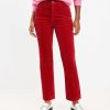 Clothing Loft | Straight Corduroy Pants Ruby Rust