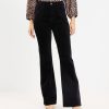 Clothing Loft | Curvy Five Pocket Slim Flare Pants In Velvet Black